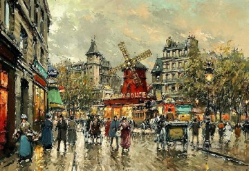 パリ Painting - yxj052fD 印象派のシーン パリジャン
